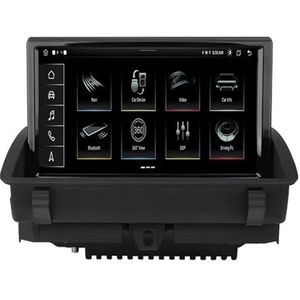 Dubbele DIN Android 14 autoradio voor Audi Q3 2012 2013 2014-2018 8 Duim QLED Touch screen-met Draadloze Carplay Android Auto GPS navigatie 4G WiFi Stuurwielbediening achteruitrijcamera(P5 4G+WIFI 8Co
