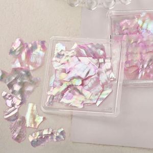 1Box Nail Art Abalone Seashell Slices Ocean Series 3D Aurora Gepolijst Kleurrijke Shell Nail Art Pailletten Natuurlijke Nagel Ultradun-5