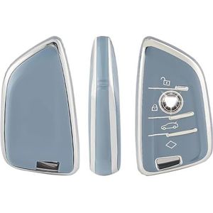 Autosleutel beschermhoes Autosleutelbehuizing Houder Zwart Goud Frame Ontwerp 4 Knop Autosleutels Shell TPU Keybag Voor BMW A-serie B-serie Accessoires Sleutel Shell(2)