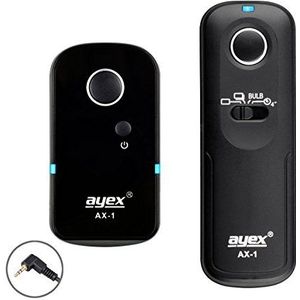 Draadloze afstandsbediening ayex AX-1 voor Canon (E3) EOS R, RP, 80D, 1500D, 1300D, 1200D, 1100D, 760D, 750D, 650D, M6 en nog veel meer.