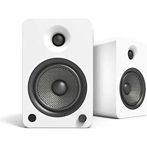 Kanto YU6MW luidsprekers met Bluetooth-voeding - 200 watt - Phono-voorversterker (matwit)