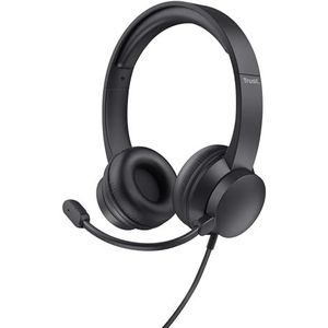 Trust HS-201 Over Ear headset Computer Kabel Stereo Zwart