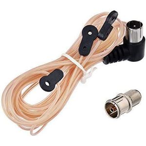 Superbat - Antennekabel - 75 Ohm - FM-dipoolantenne - 2 m - Voor Versterker en Tuner