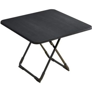 Klaptafel, vierkante eettafel, salontafel, studeertafel, draagbare picknicktafel (Color : A, Size : 60X60X71CM)