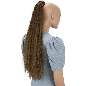 CAISHA 65cm Haarstukje Vlecht Paardenstaart Haarextensies Golvend Lichtbruin HCW103