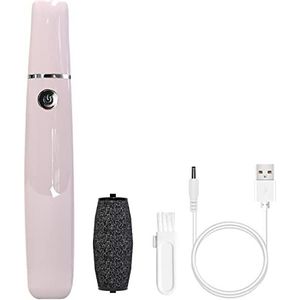 Voetvijl Harde Huidverwijderaar, Roze USB Oplaadbare Elektrische Voetvijlen for Mannen Vrouwen Reizen, Dode Huid Eeltverwijderaar for Voeten Gladde Voetverzorging