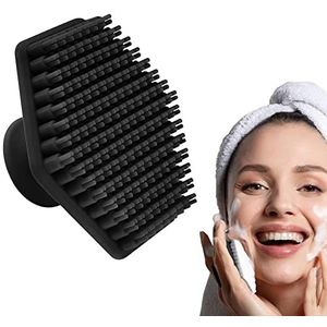 Siliconen gezichtsreinigingsborstel, siliconen gezichtsscrub-peeling met handvat, gezichtsreinigingsborstel, gezichtsreiniger, gezichtspeelingborstel, dieptereiniging voor de huidverzorging