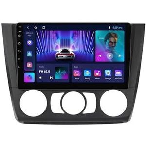 Android 12 Dubbele Din Autoradio Voor BMW 1 Series 2008-2012 9 Inch Touchscreen Draadloze CarPlay Android Auto Met GPS Navigatie SWC DAB RDS Achteruitrijcamera + Spiegellink (Color : B, Size : M500S