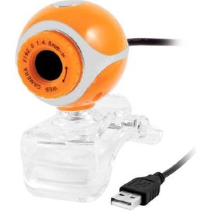 Ruilogod Oranje plastic behuizing clip base USB camera webcam voor laptop desktop pc