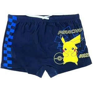 Fashion UK Pokémon Pikachu - badpak - zee voor kinderen - badpak voor jongens - Pokemon Pikachu - Boxer zee kinderen [figuren], Blauw, 10 Jaar