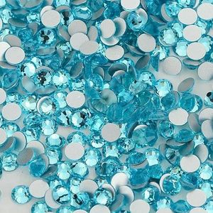 SS6-SS20 1440 stuks kristal niet-hotfix strass steentjes flatback glitter steentjes nail art decoraties doe-het-zelf accessoires-aquamarijn-SS6 (1,9-2,0 mm)-1440 stuks