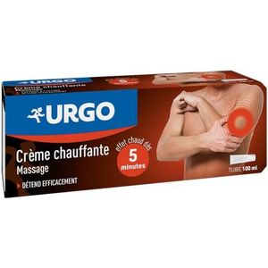 Urgo - Massage Verwarmingscrème - Warm effect vanaf 5 minuten - Ontspant effectief - Vanaf 15 jaar - 100 ml