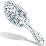 Ninabella haarborstel antiklit dames en heren - Spiraalvormige anti klit borstel - Detangler brush - Stijlborstel krullen of steil haar - Lichtblauw