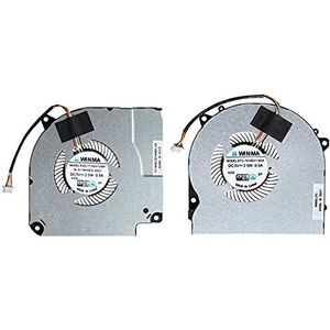 LMNCBVYA High-Performance CPU+GPU Fan for Shenzhou Hasee Z7M-CT5NA Z7M-CN7NA T58-V Notebook - Dual Pack