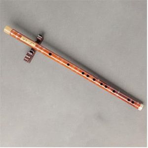 Bamboefluit met 6 gaten Verfijnd dwarsfluitinstrument van prestatieniveau Professionele Bamboefluit Prestaties (Color : C)