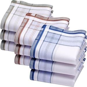 Henry Heren Zakdoeken - 100% Geverfd Katoen – 40x40 cm - Klassiek en Elegant Ontwerp (9)