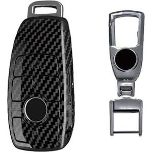 Sleutelbehuizing houder Voor AMG A B C E S Klasse Autosleutel Case Cover Sleutelhanger W204 W205 W212 W176 GLC CLA W177 PC Koolstofvezel Autosleutel Ringen Sleutelbehuizing(8)