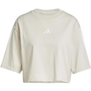 Adidas - Essentials 3 Stripes - T-shirt - Zwart - Katoen