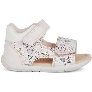 Geox Meisjes B Tapuz Girl sandaal, Pink Multicolor, 25 EU