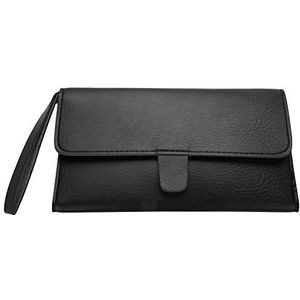 Professionele draagbare multifunctionele kappersgereedschappen schaar kam opbergtas pakket tas (zwart)