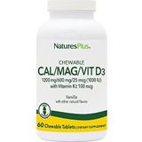 Nature's Plus - Cal/Mag/Vit D3 - Kauwtabletten - Vanille - 60 Stuks