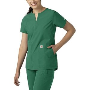 Carhartt Scrubs C12213 Force® Tuniek voor dames, moderne pasvorm, Jager, XXL