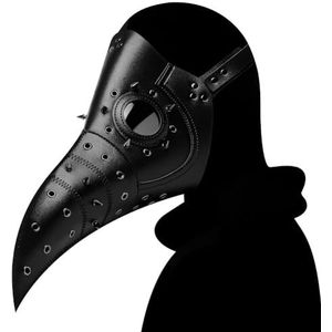 VKEID Punk Lederen Maskers Halloween Punk Middeleeuws Snavel Masker Cosplay Festival Levert Maskers