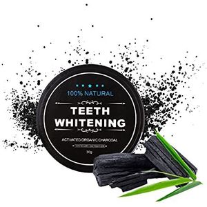 Tandwitpoeder met geactiveerde bamboekool Met kokosnootschil. Onmiddellijk Whitening