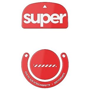 Pulsar - Superglide 2 - Muis Accessoires - Rood - Micro-oppervlaktetechnologie