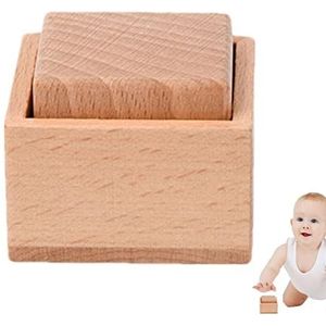 Houten Rammelaar | In elkaar grijpende schijven houten babyspeelgoed voor trainingsgreep,Baby Houten Rammelaars Nursing Babe Puzzelspeelgoed voor hersenontwikkeling en Delr