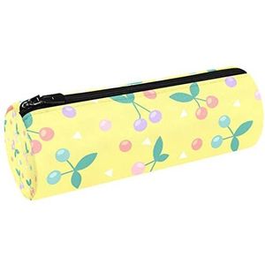 Krijt Tekening Terug naar School Canvas Pen Etui Portemonnee Cosmetische Make-up Tas voor Student Briefpapier School Kantoor Opslag, Multi#06, 20x6.3cm/7.9x2.5in, Potlood gevallen