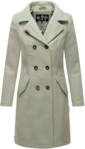 Marikoo - Nanakoo - Wollen Damesmantel - Lange Trenchcoat - Met Reverskraag