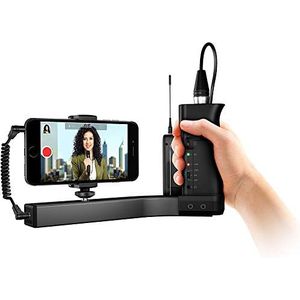 IK Multimedia iClip A/V houder voor professionele audio- en video-opnames met de smartphone