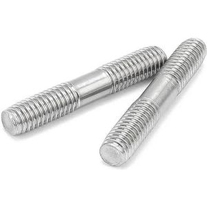 Dubbelzijdige draadstang, 70-150mm M6-M16 dubbelzijdige draadstang A4 316 roestvrij staal(100mm M16 1pcs)