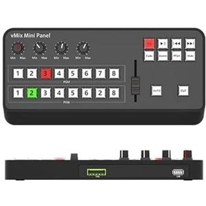 Video Vmix Mini Switcher BDM-bedieningspaneel MIDI2.0 Video-opnameschakelbord for OBS TV-uitzendingen Naadloze Schakeling(With tally output)