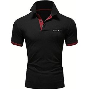 Heren poloshirt T-shirt voor V.o.l.v.o Print Fashion Korte Mouw Sport Golf Shirts Zomer Trui Training Tops - Tiener Gift Oranje||S