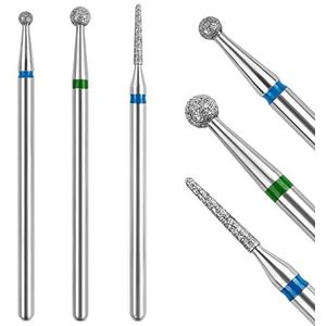 Difenni Nagelriemboor, nagelriemboren voor nagels, 3 stuks, diamantnagelboren voor 3/32 ''elektrische nagelvijlmachine, pedicure-tool
