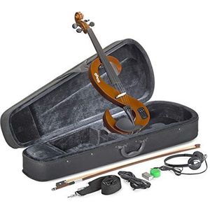Stagg EVN 4/4 VBR vioolset elektrisch met HD Phone/Softcase violinburst