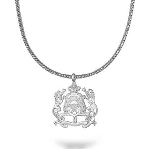 d'origine Marokko wapenketting, Marokkaanse vlaggenketting, Marokkaanse ketting, Marokkaanse sieraden, Marokkaanse wapensieraden voor heren