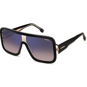 Carrera FLAGLAB 14 Black Beige/Brown Shaded Blue Mirror 62/11/145 Unisex Zonnebrillen