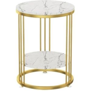 Klaptafel En Stoelen Voor Kampeerreizen Kleine Salontafel Van Ijzermarmer, Eenvoudige Moderne Woonkamer, Klein Appartement, Bank, Bijzettafel, Hoektafel Klaptafels En Stoelen(Gold,A)