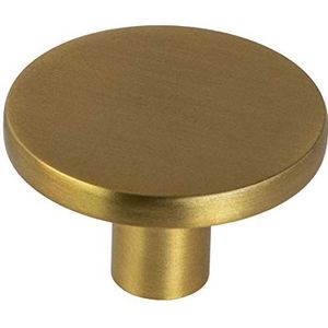 Gedotec Design meubelknop messing kastknop goud - Como | metalen deurknop rond | ladeknop Ø 41 mm | commode-knop keukenkasten & deuren | 1 stuk - meubelknop vintage met schroeven