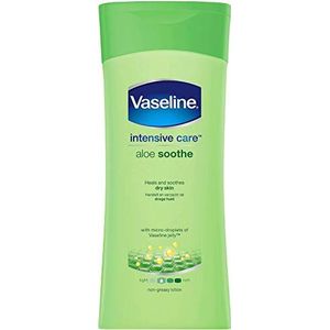 6 x vaseline intensieve verzorging bodylotion - Aloë Soothe - vermindert droge, gebarsten huid - 400 ml