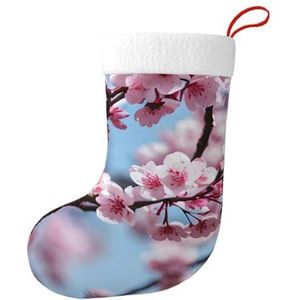 MGGAklp Verleidelijke Kersenbloesems Print Kerst Kousen Snoep Zakken Voor Familie Vakantie Party Kerstboom Decoraties