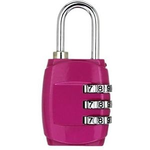 Combinatieslot Bagage Reizen Lock 3 Dial Digit Password Lock Combinatie Koffer Bagage Metalen Code Wachtwoordslot Hangslot (kleur: 07)