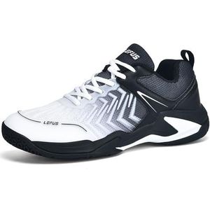 Hiuzylqx Badmintonschoenen voor dames voor buiten, binnen, modieuze tennissneakers, antislip, training racketbal, squash, volleybal,D,36 EU