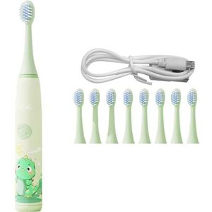 Elektrische Tandenborstel Kinderen Tandenborstel voor Jongens Meisjes Cartoon Tandenborstel 4 Reinigt Modi en 6 Tandenborstelkoppen