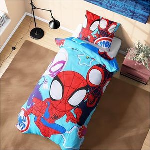 Marvel - Spiderman - Dekbedovertrekset - Eenpersoons - Blue Spidey
