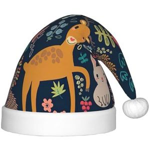 DURAGS Uil konijn vogel vos kinderen pluche kersthoed vakantie decoratieve hoed, ideaal voor feesten en podiumoptredens