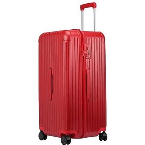 Bagage Koffer Trolley Koffer Bagage Met TSA-slot, PC + ABS-koffer Bagagesuite-koffer Met Spinnerwielen Lichtgewicht Reiskoffer Handbagage (Color : Rot, Size : 24 inch)